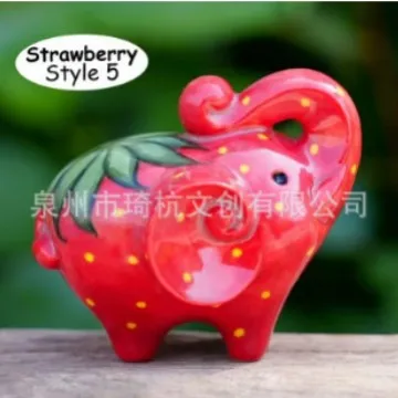 Hot Selling Cross Border Factory Direct Sale Cartoon Fruit Elephant Home Living Room Bedside Table Bedroom Desktop Decorative