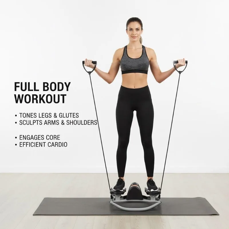 New Indoor Silent Mountain Climbing Machine, Multifunctional Leg Standing Trainer, Portable Fitness Gear for Lower Body Workout