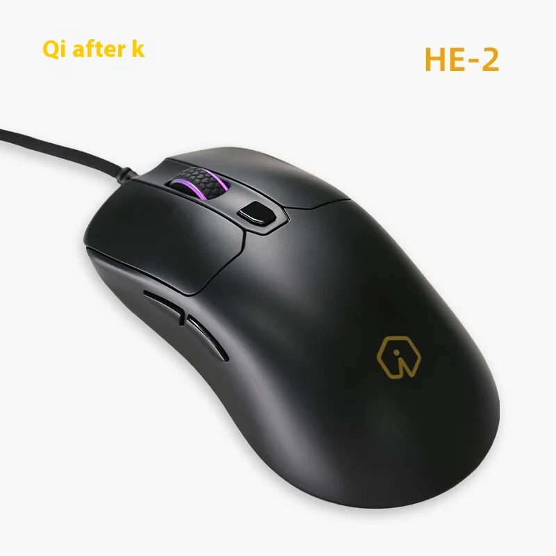 IROK Game Office He-2 Mouse Black Dpi Desktop Laptop About 60g Lightweight E-Sports Mouse Wired Multi-Scene Universal