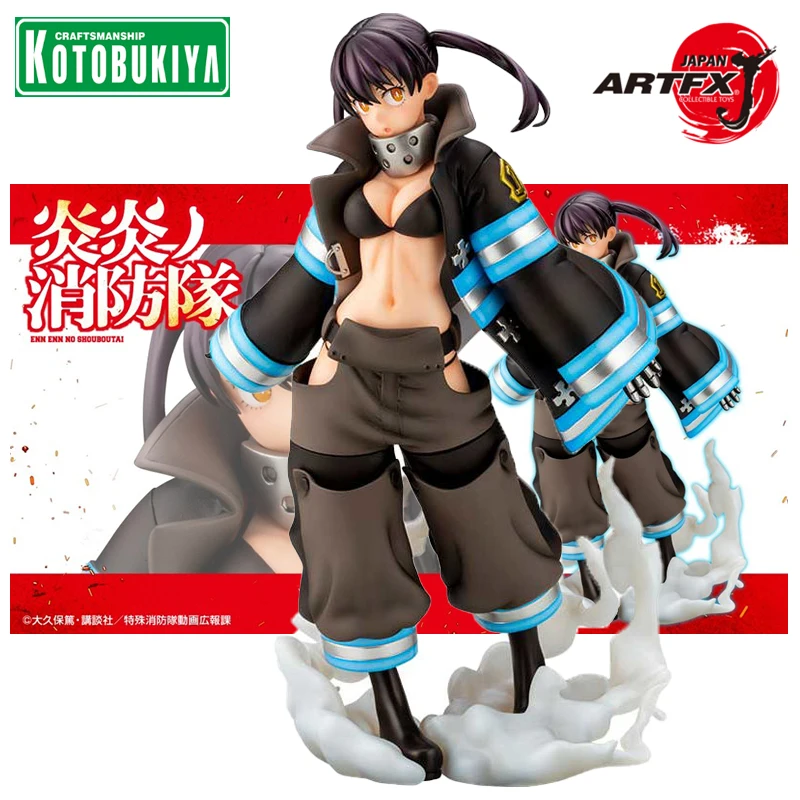 

Original Kotobukiya ARTFX J 1/8 Fire Force Kotatsu Tamaki PVC 19.5CM Anime Action Figures Model Collection Decoration Toy