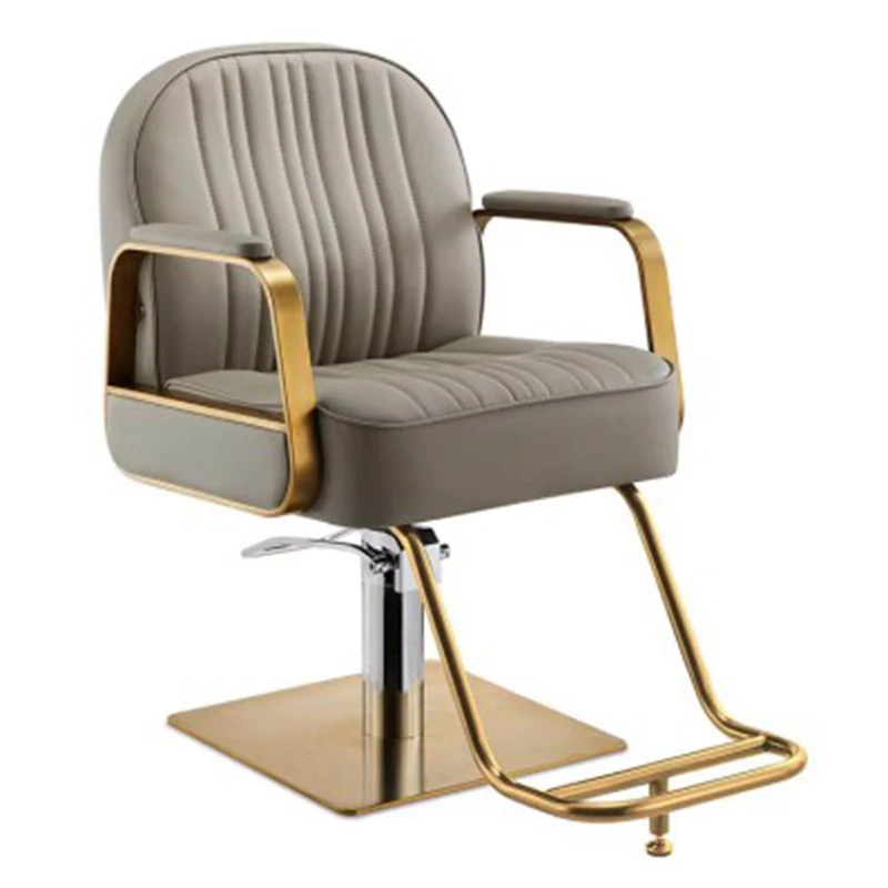 Chaise de barbier de luxe inclinable pour hommes, équipement domestique, aide aux jambes, mobilier commercial, conçu pour le maquillage