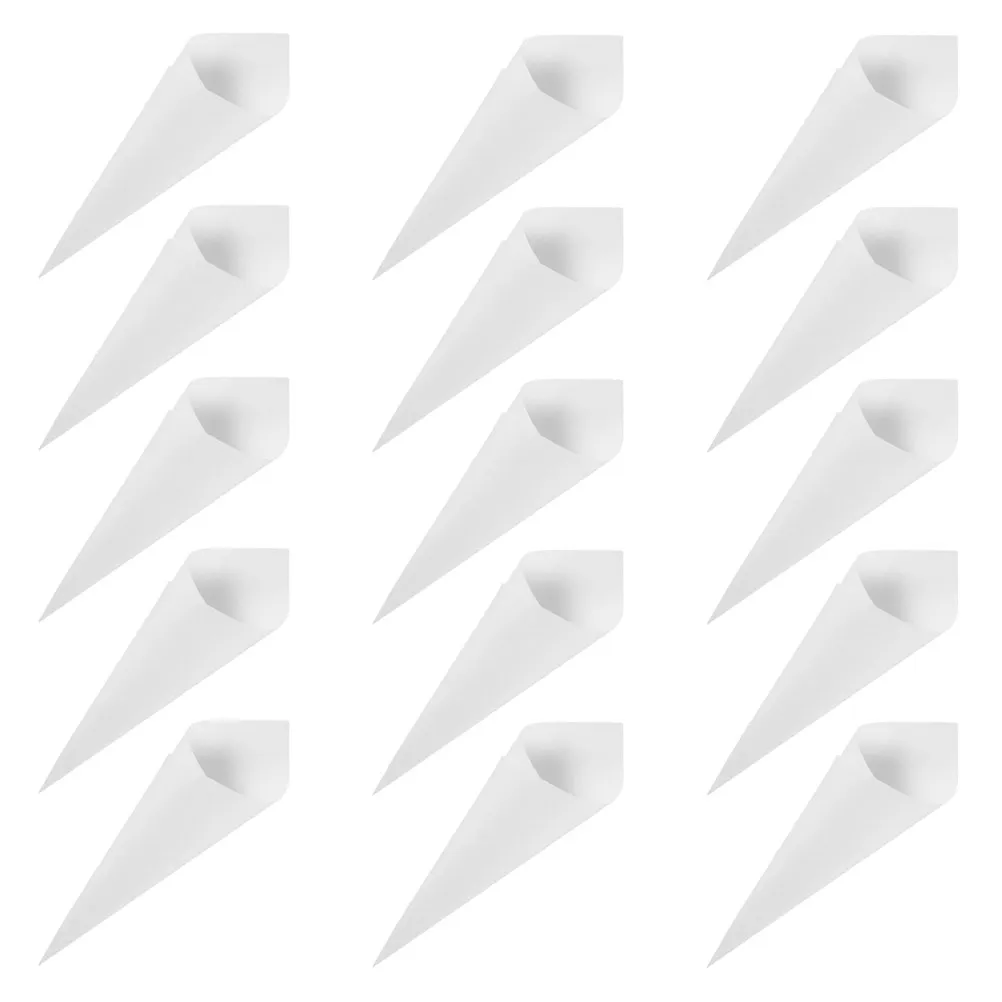 60 Cones de Papel Kraft para Casamento, Porta-Pétalas Florais, Cones de Doces, Mini Buquê, Decoração Clássica para Festas, Cones de Papel para Pétalas