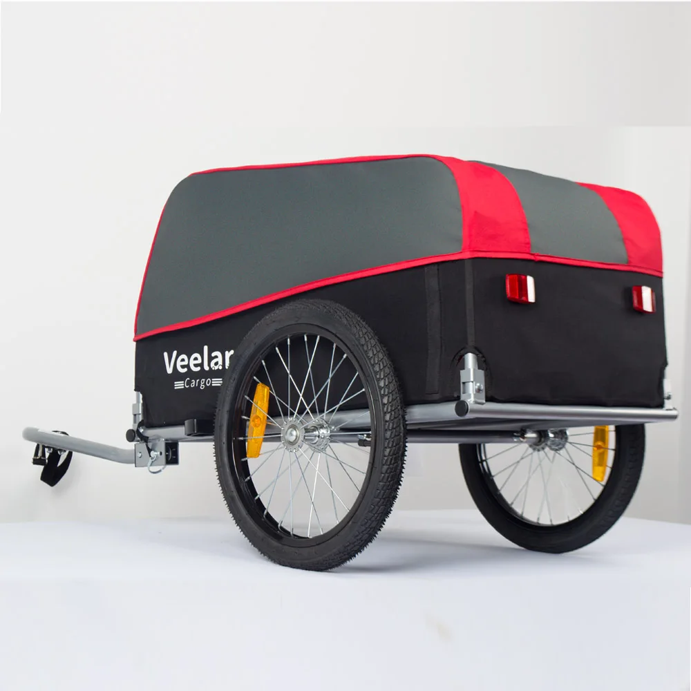 VEELAR Cargo-Fahrradanhänger, Tow Behind, nicht für Kinder oder Tiere, mehrere Farben