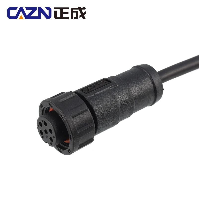 IP67 IP68 E10 Straight Female Male Overmolded Plug Threaded 2-12 Pin 5/8