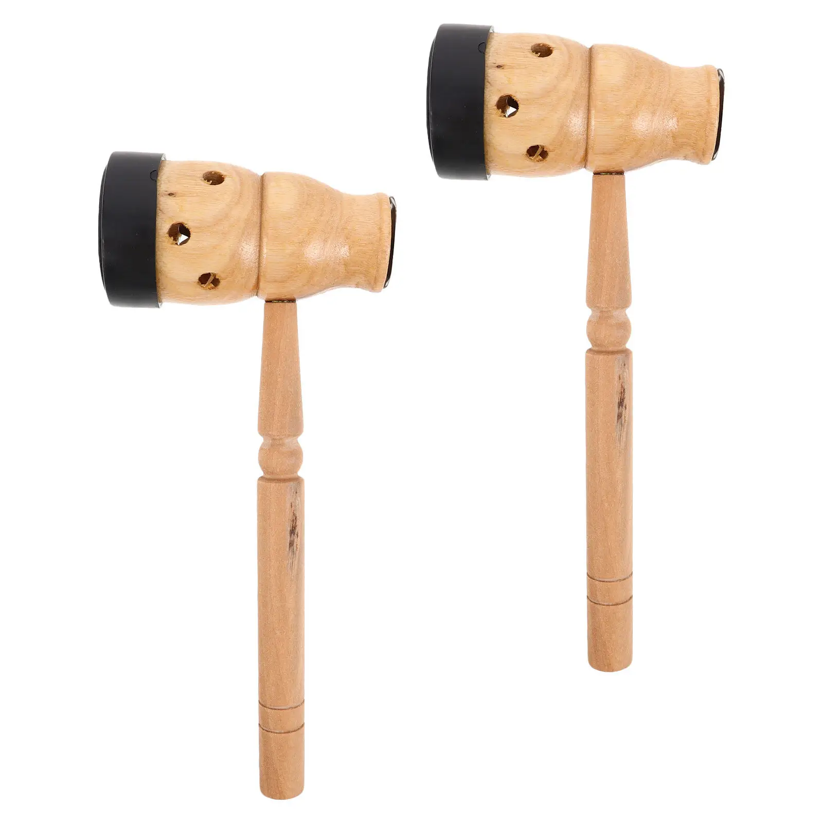 

2Pcs Handheld Moxa Stick Holder Gourd Shape Wooden Moxibustion Box Burner for Full Body Therapy Portable Mugwort Therapy Tool