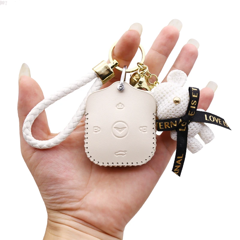 غطاء حافظة مفاتيح جلدي لهاتف Chery Domi 25/QQ Domi EV (2025) - حامل مفتاح بعيد ممتاز #5