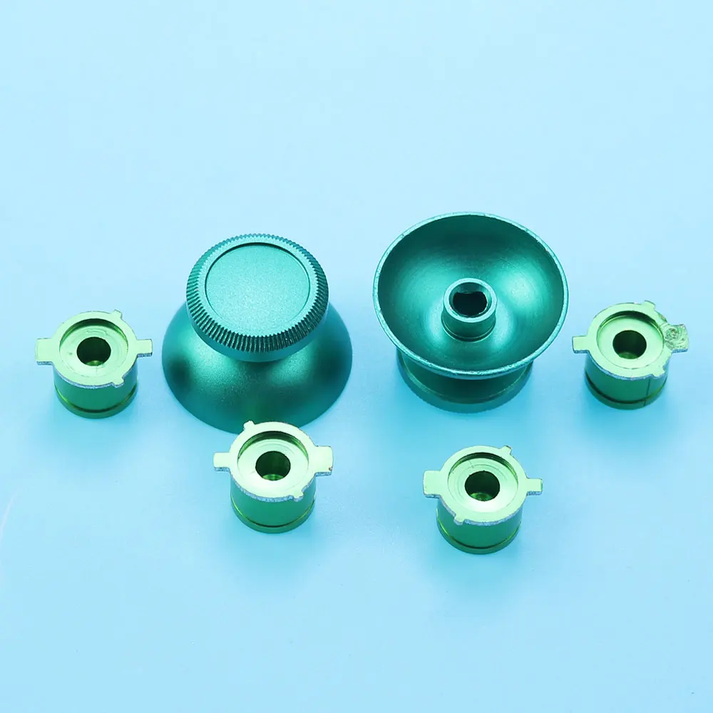 1 pz per PS4 PRO Slim Controller Game sostituzione alluminio Thumbstick 9mm Bullet Button & Metal Remote Stick Cap Parts