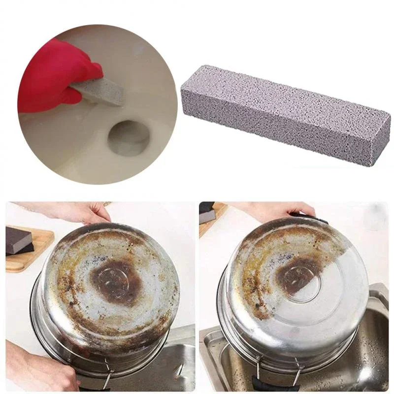 Pumice Stones Water Cleaning Pumice Scouring Pad Grey Pumice Stick Cleaner for Toilet Cleaner Brush Tile Sinks Bathtubs