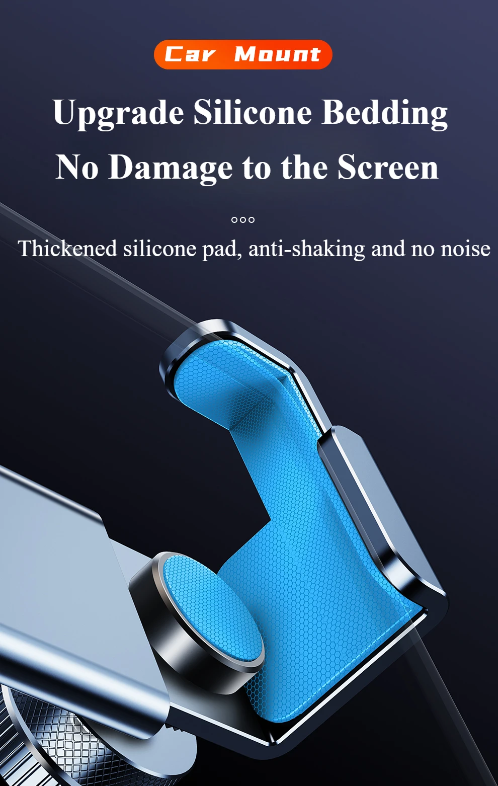 Hipacool Dual-position Car Screen Phone Holder Bracket Metal 360° Adjustable Stand for Tesla Model 3 Highland Y Car Accessories