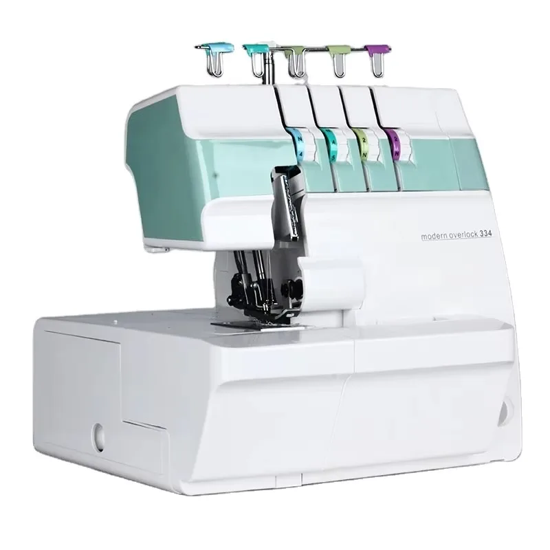 MRS334 1200RPM 30 * 22 * 32cm Household Overlock Sewing Machine 4-thread Overlock Sewing Machine
