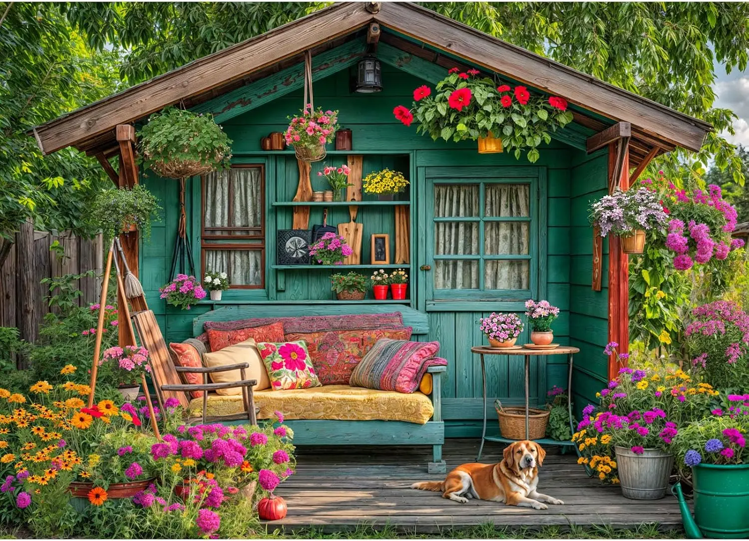 Casas de las flores, rompecabezas de 1000/500/300 piezas, juegos de actividades familiares desafiadores para sala de juegos, dormitorio, sala de estar, regalos