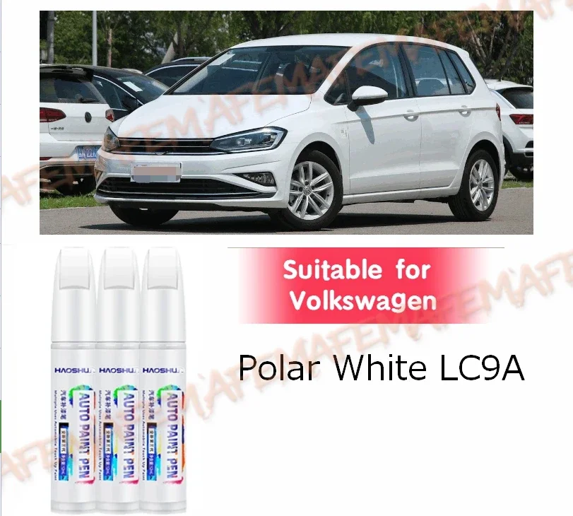 Фото Подходит для FAW Volkswagen: Карандаш-корректор для подкраски кузова (цвета Candy White LB9A, Polar White LC9A, L0K1, LY9C, Y9H, Crystal LU9E) для ремонта автомобилей