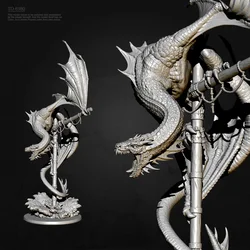 H90mm 120mm 150mm Resin model kits figure colorless and self-assembled  dragon（3D Printing ） TD-6180/3D