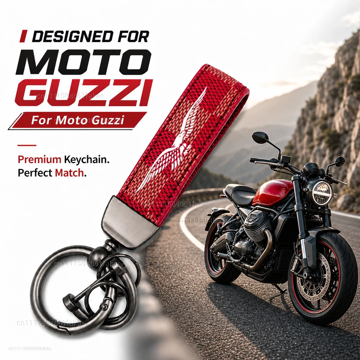 

For Moto Guzzi Breva 850 1100 1200 GRISO BREVA 1100 NORGE 1200 GT8V BREVA 750 V7 Motorcycle Keychain Custom Logo