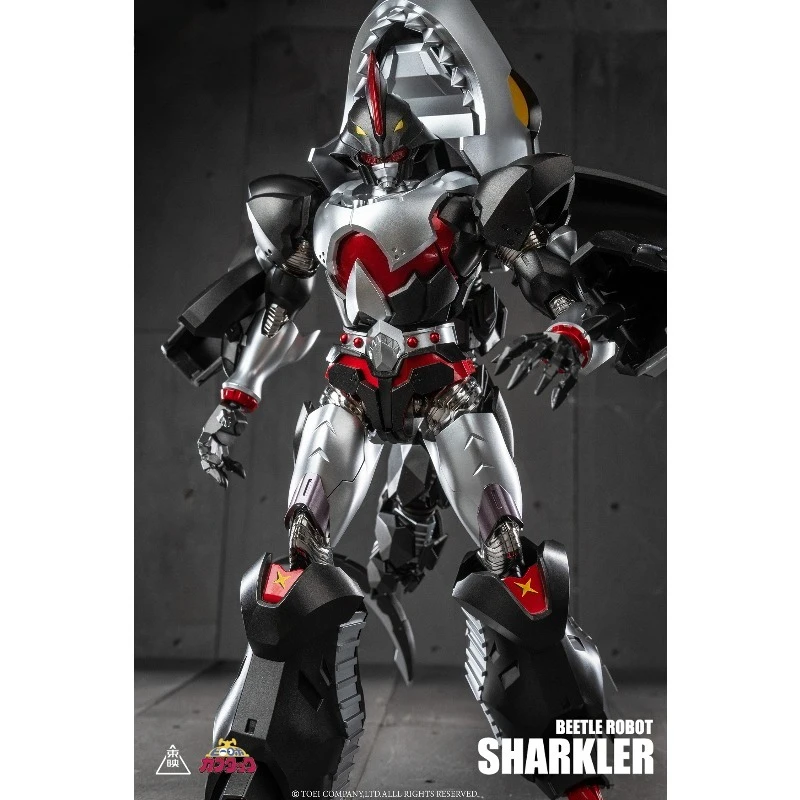 Iron Armor Little Treasure Shark Chili kann die Form super verwandeln. Legierung bewegliche Figur Modell Geschenk zurück zur Schule Anime Spielzeug