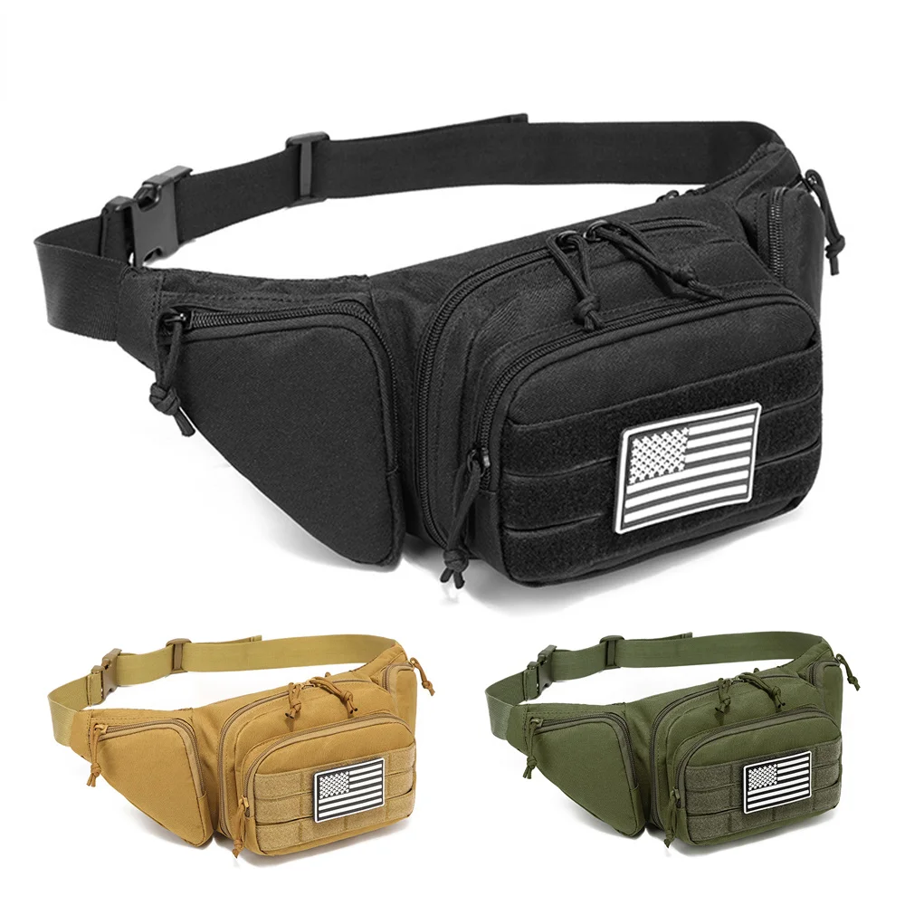 Tactical Waist Bag Concealed Gun Carry Pouch Hunting Pistol Holster Fanny Pack Sling Shoulder Bags for Outdoor Hunting Camping