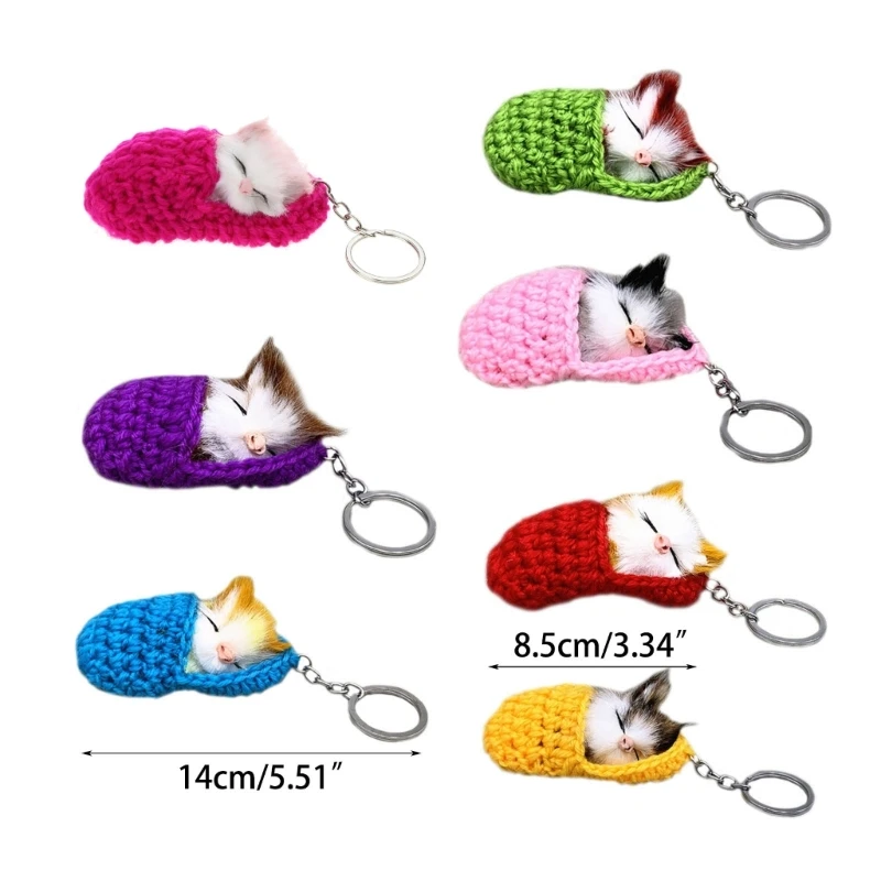 Sleeping Keychain Plush Keychains Keyring Bag Keychain Plush Keyring