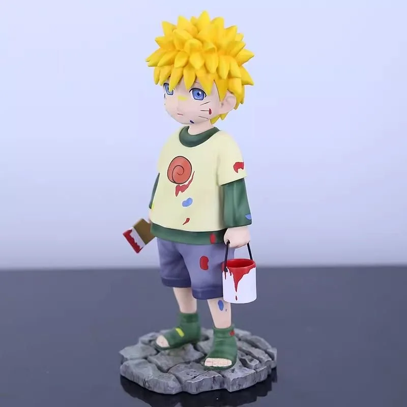 Naruto Anime Figuren Kindheit Uzumaki Naruto Puppe Spielzeug Kinder Action figuren Geburtstags geschenk PVC Modell Dekoration sammeln Statuen