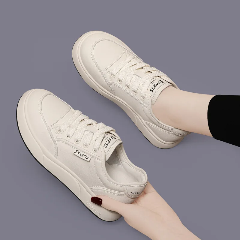 

Новые женские кроссовки на толстой подошве для увеличения роста, модные спортивные и повседневные туфли, коллекция Весна-Осень 2026