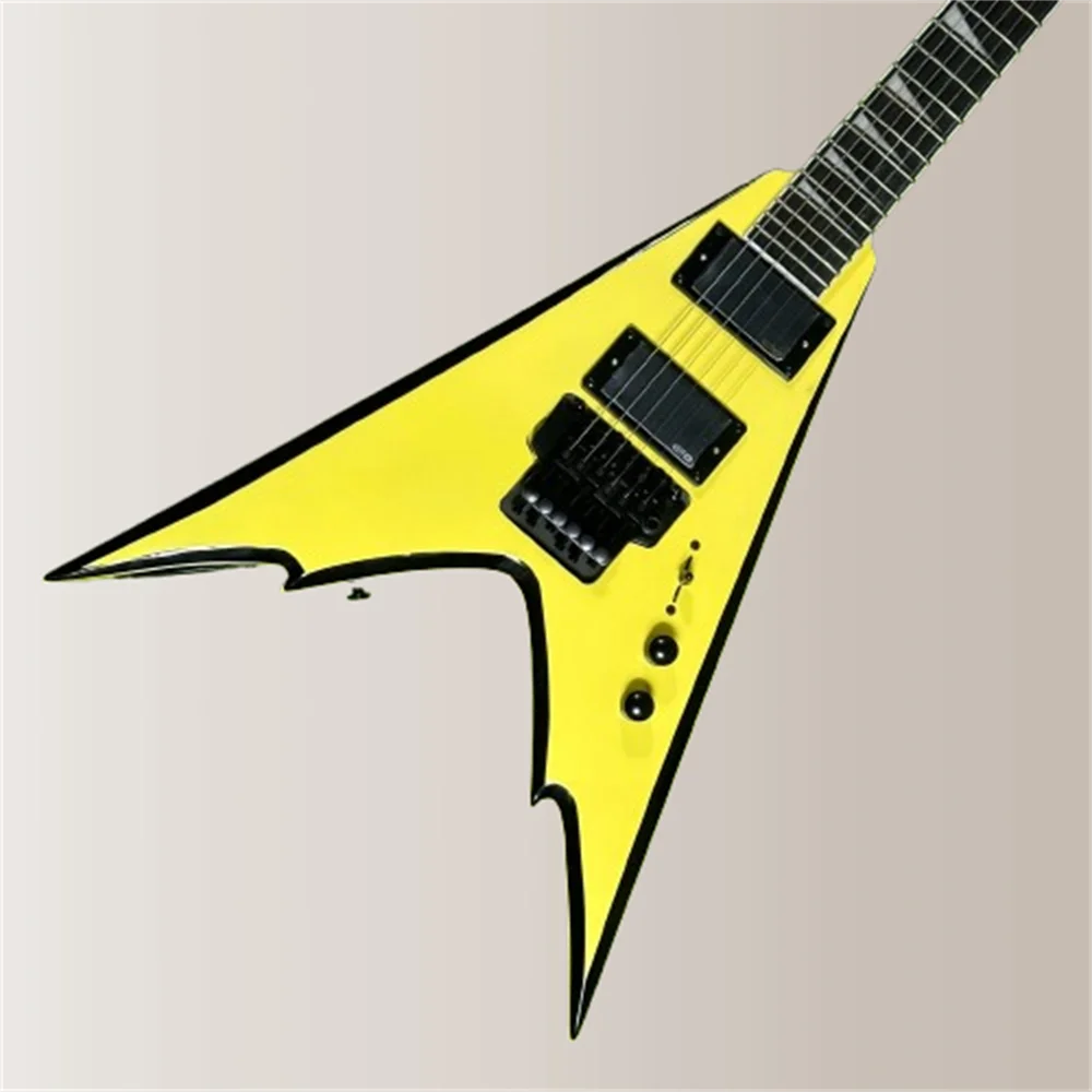 

Customize special-shaped electric guitar, HH pickups, black hardware, and border design