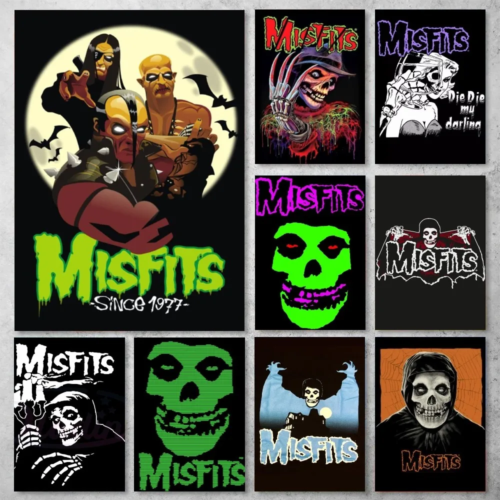 Misfits Band Poster Gallery Prints Painting Wall Canvas Pictures Living Room Sticker Small