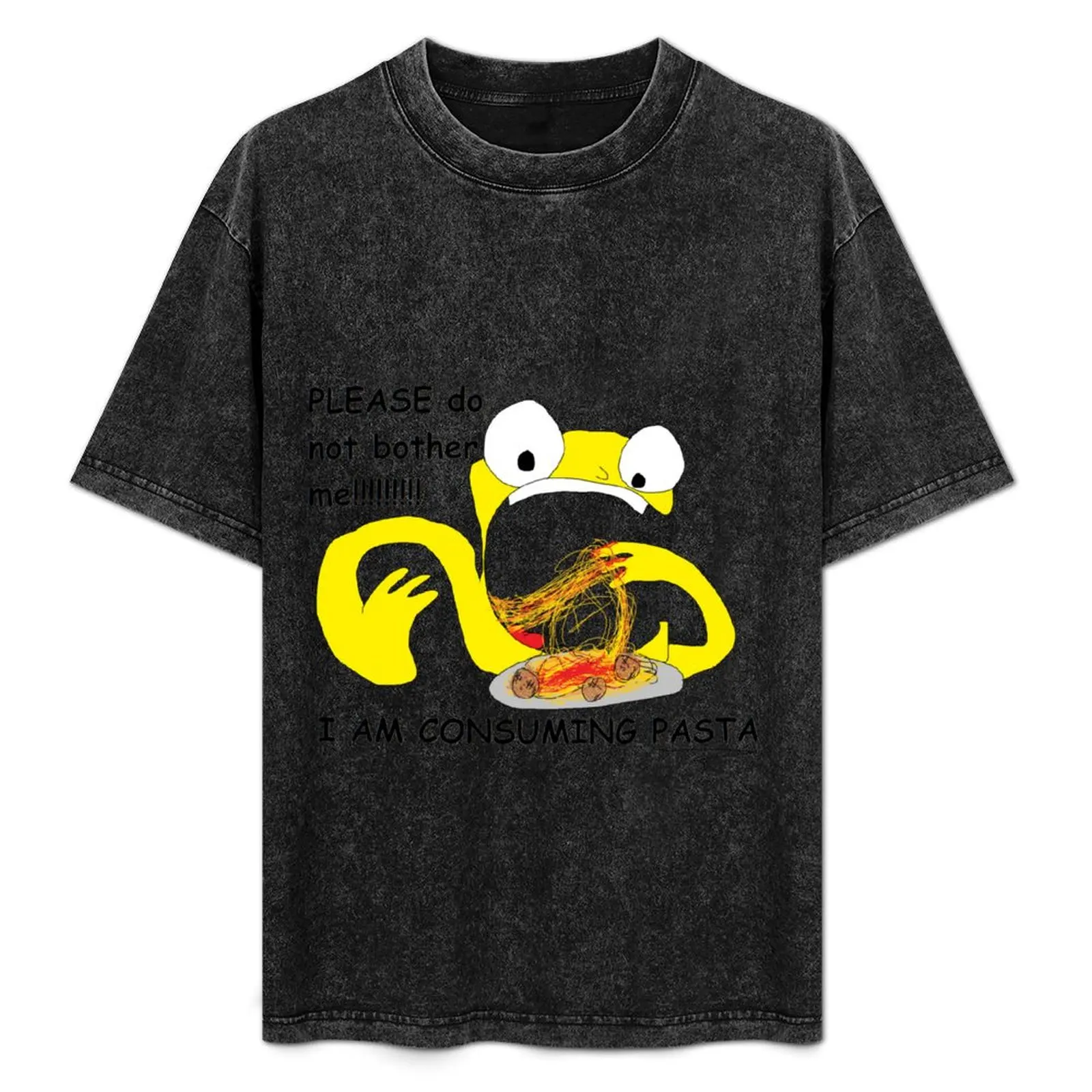 PLEASE ne me perd pas!!!!! J'AI CONSOMER PASTA ms peinture T-Shirt classique vêtements de rue vêtements pour hommes