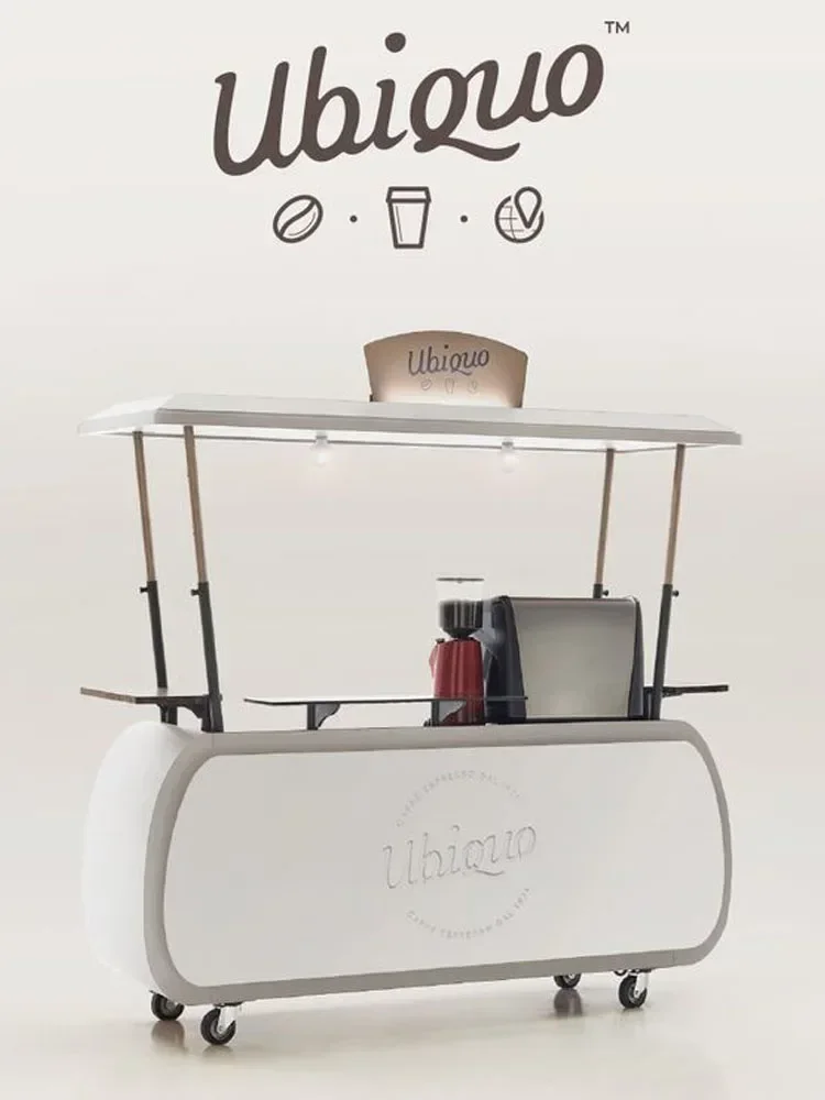 La sala de exposiciones móvil para comedor al aire libre vende el té de la leche, postre, snack car gourmet, coche de café de hierro forjado