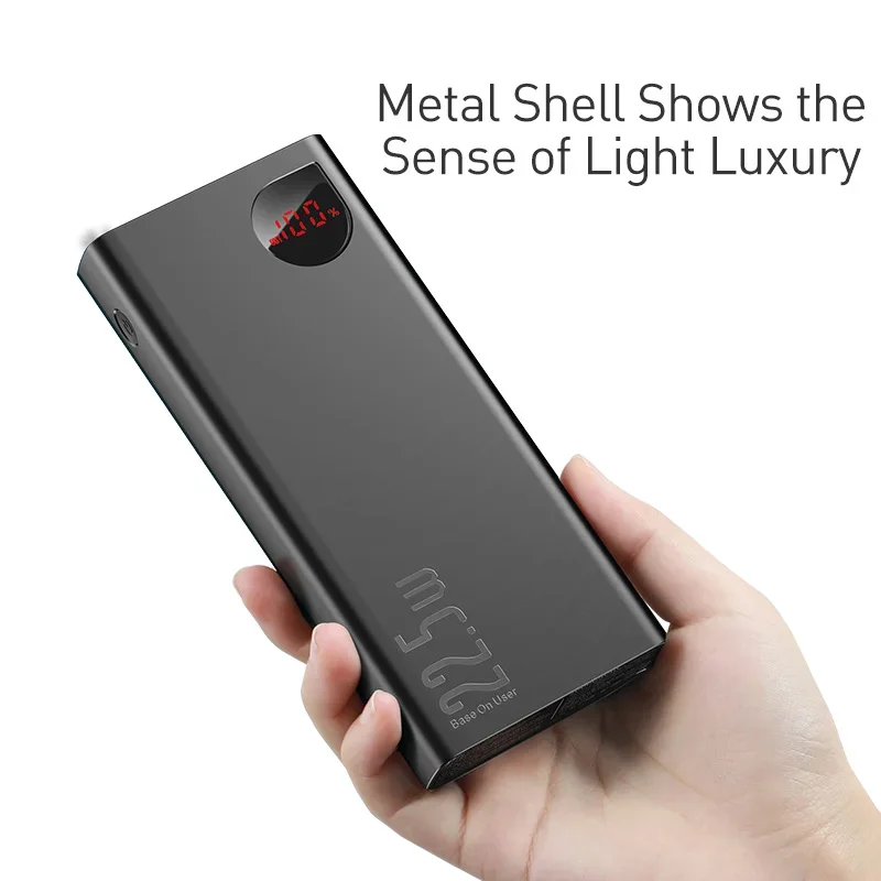 Power Bank 10000mAh PD 15W Con Display LED – Ricarica Rapida USB-C, 3 Uscite Per IPhone E Dispositivi Vari
