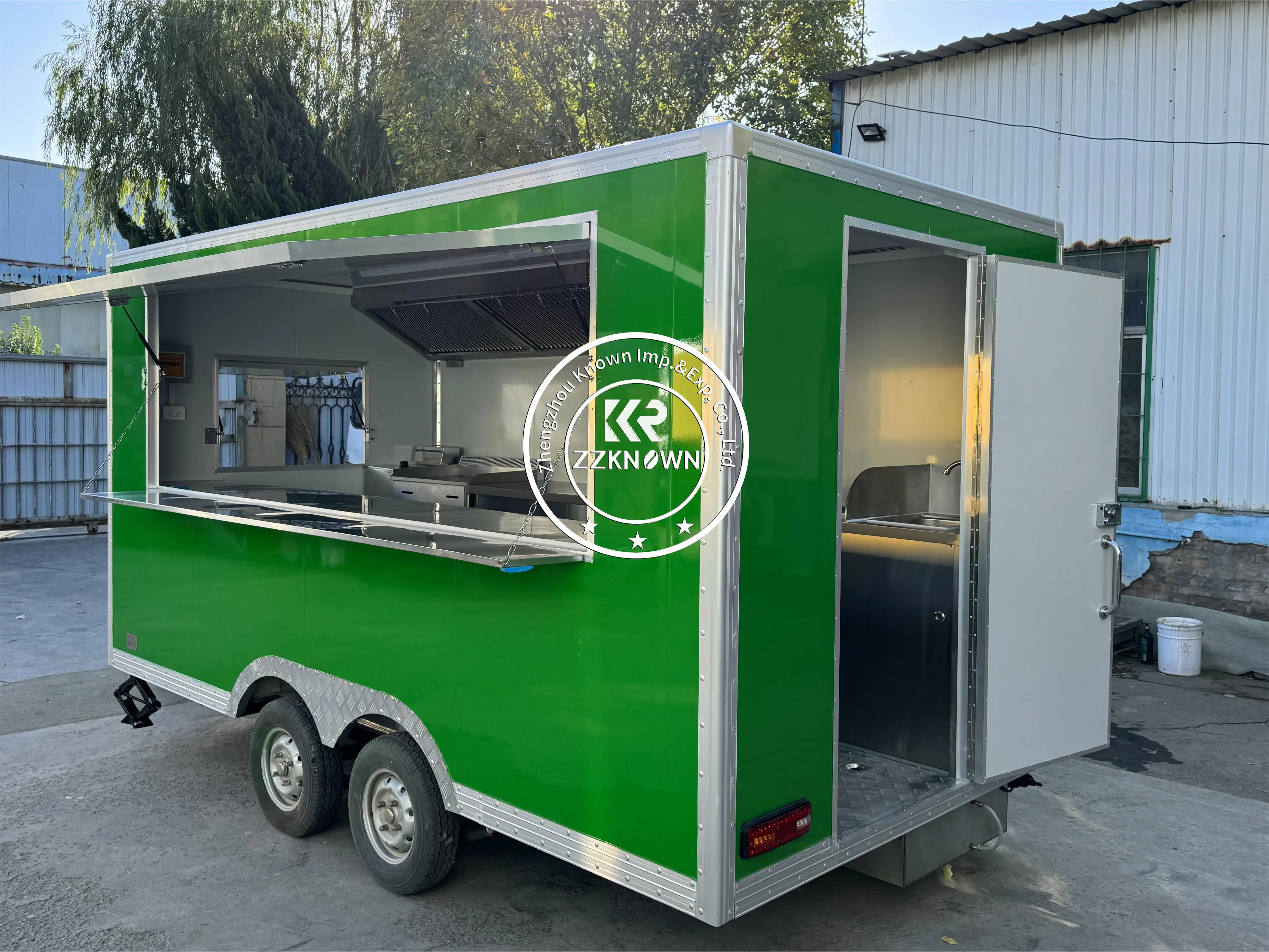 2024 New Recommend Food Vending Trailer with Popcorn Machine Truck Food Trailer China BBQ