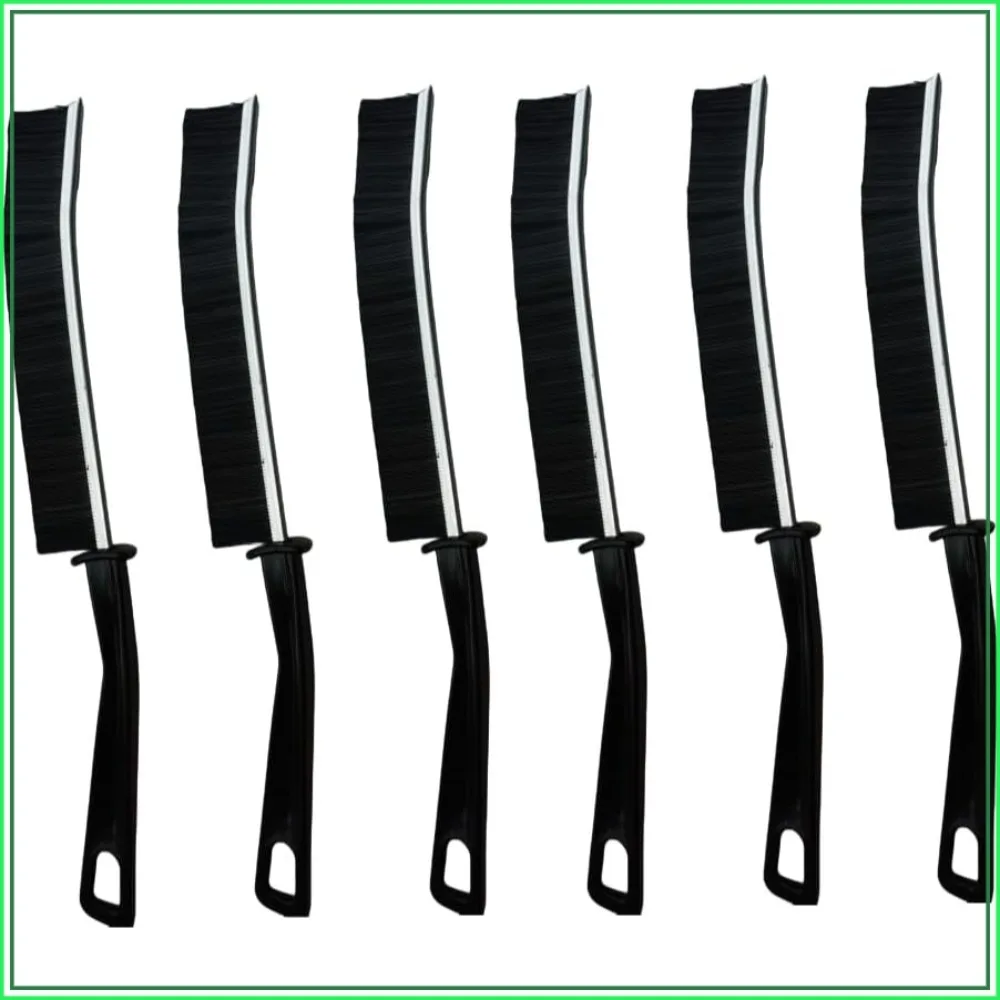 

6PCS Crevice Cleaning Brush Set, Slim Flat Curved Brush for Narrow Gaps, Hard Bristle, Easy Clean, No Residue, Kitchen & Bathroom