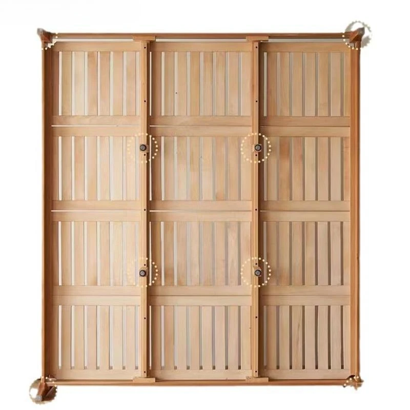 

cherry wood master bedroom 1.8 meters double bed, Nordic simple 1.2 single bed log wind small apartment