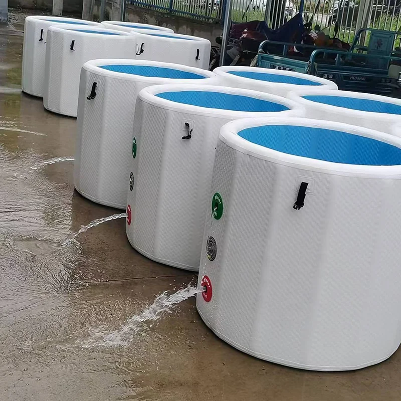 الجملة المحمولة الصغيرة جولة أحواض حمام الجليد قطرة غرزة حوض الثلج نفخ