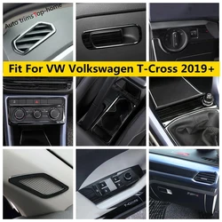 Glove Box / Window Lift Button / A Pillar Speaker / Water Cup Holder Cover Trim For VW Volkswagen T-Cross T Cross 2019 - 2023