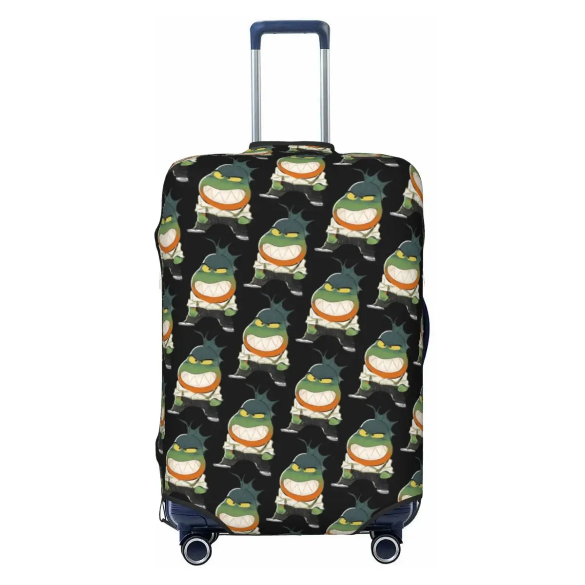 Custom Cute Bad Guys Luggage Cover Protector Washable Piranha Travel Suitcase Covers