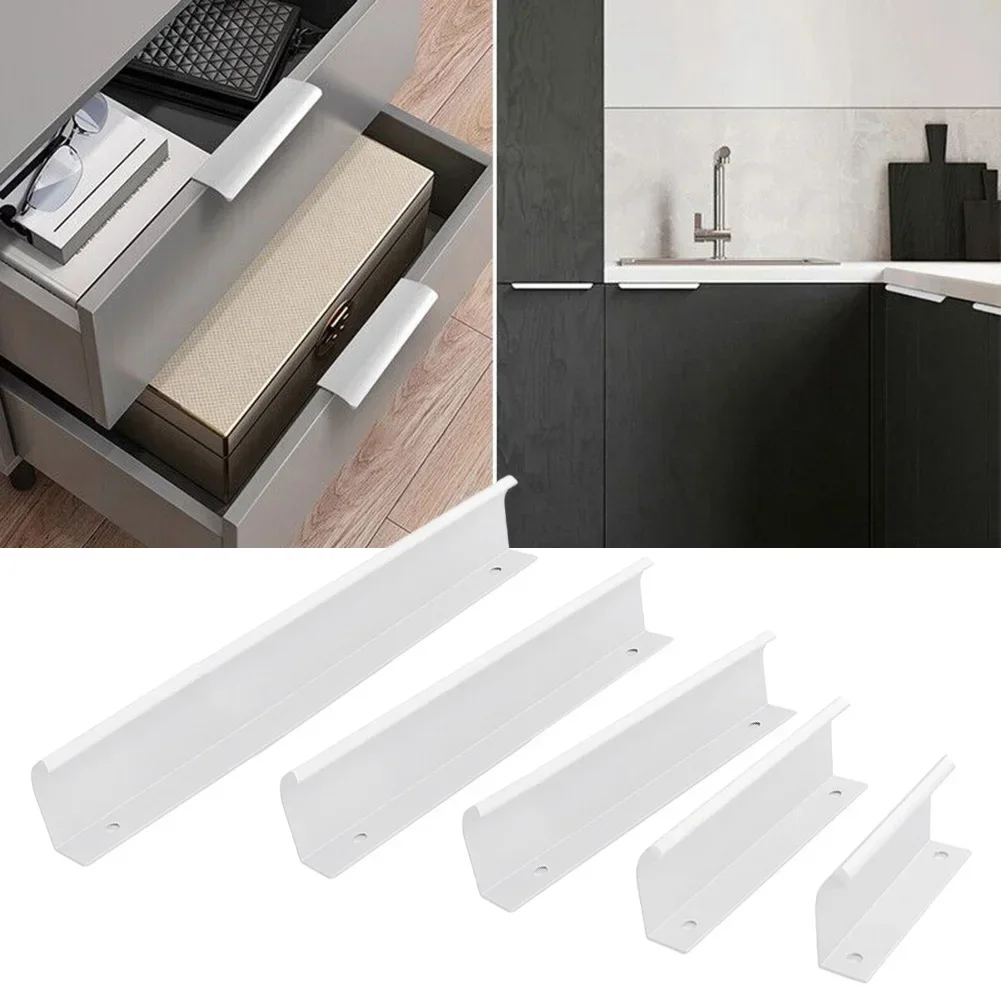 

80-300mm Cabinet Door Handles Invisible Pulls For Kitchen Cupboard Handles Drawer Knobs Furniture Handle Bedroom Hardware