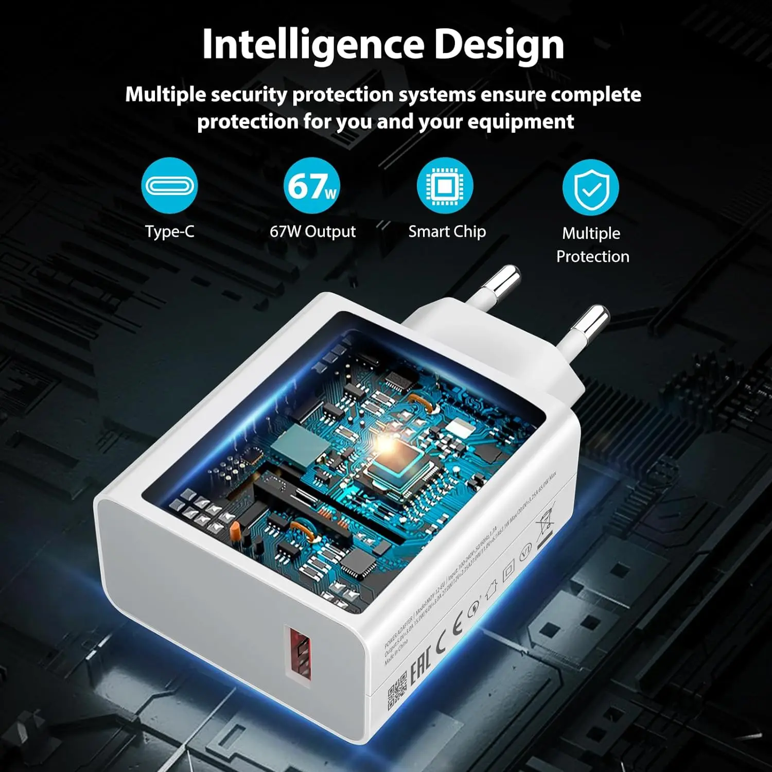 6A 67W Ultra Fast Wall Charger for Xiaomi 11 12 Lite 13T 14 Redmi Note 11T 12T 13 POCO F4 F5 X4 X5 X6 Pro Type C Charging Cable