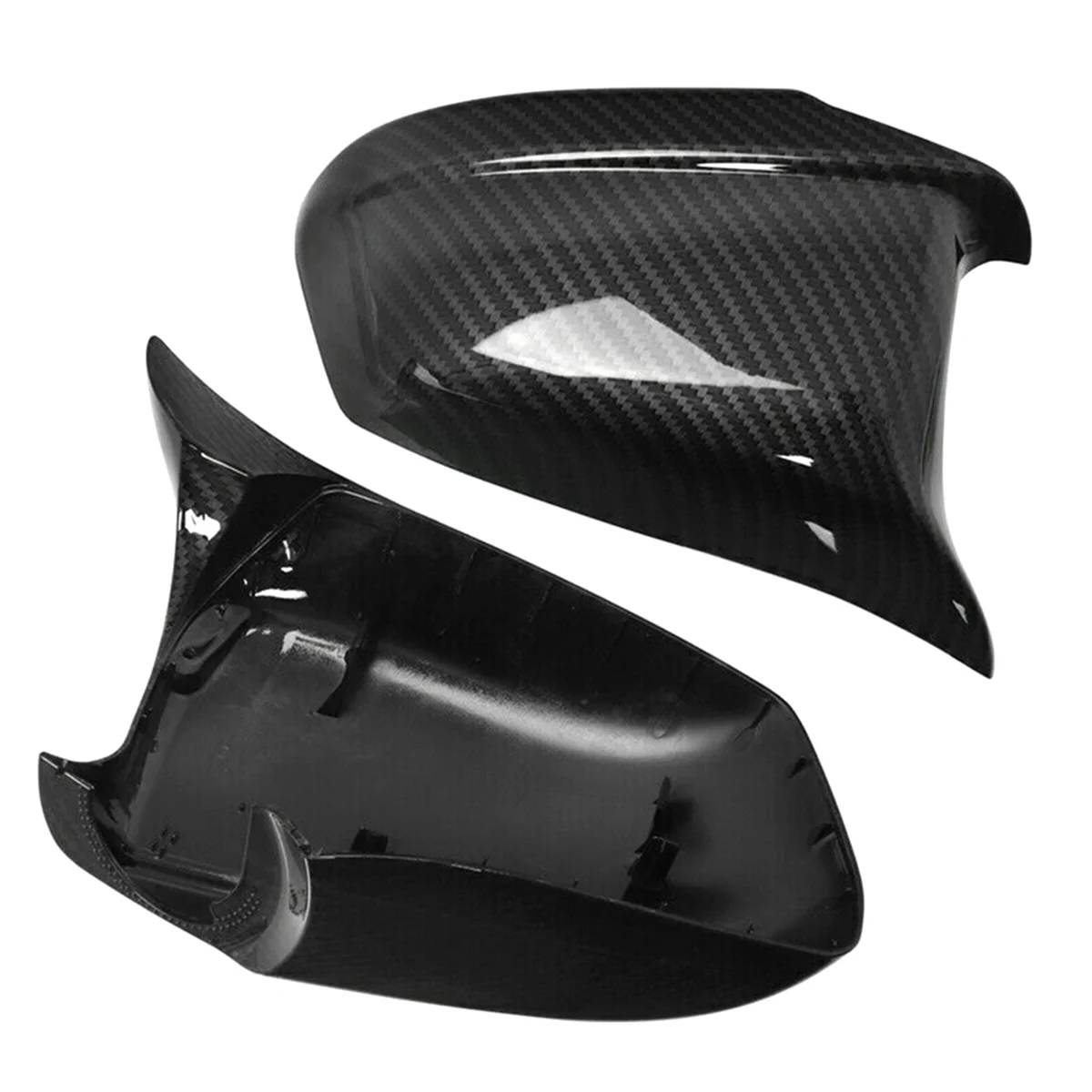 Carbon Fiber for BMW 5 Series F10 F11 2010-2013 Rearview Side Mirror Cover Wing Cap Exterior Door Rear View Trim