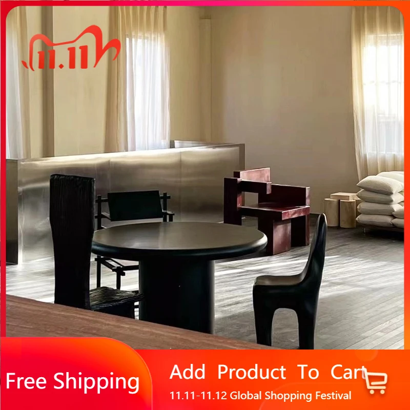 

Restaurant Round Dining Table Modern Floor Style Design Kitchen Dining Table Living Room Luxury Service Muebles Unique Furniture