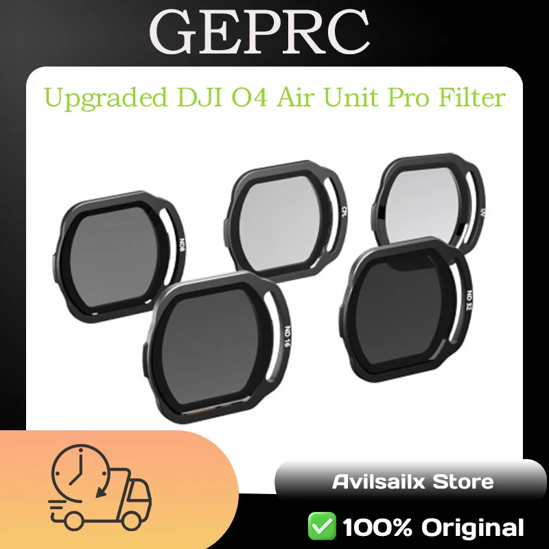 GEPRC O4 Air Unit Pro ND Filter Set (ND8-ND64) with UV Glass, Anti Glare for FPV Camera