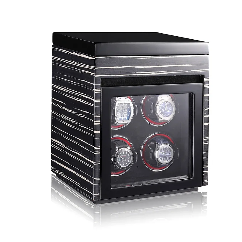 Embers Automatic Watch Winder 3 Slots Wooden Storage Box 2 3 4 6 8 Watches LCD Touch Screen Mechanical Watches Shaker