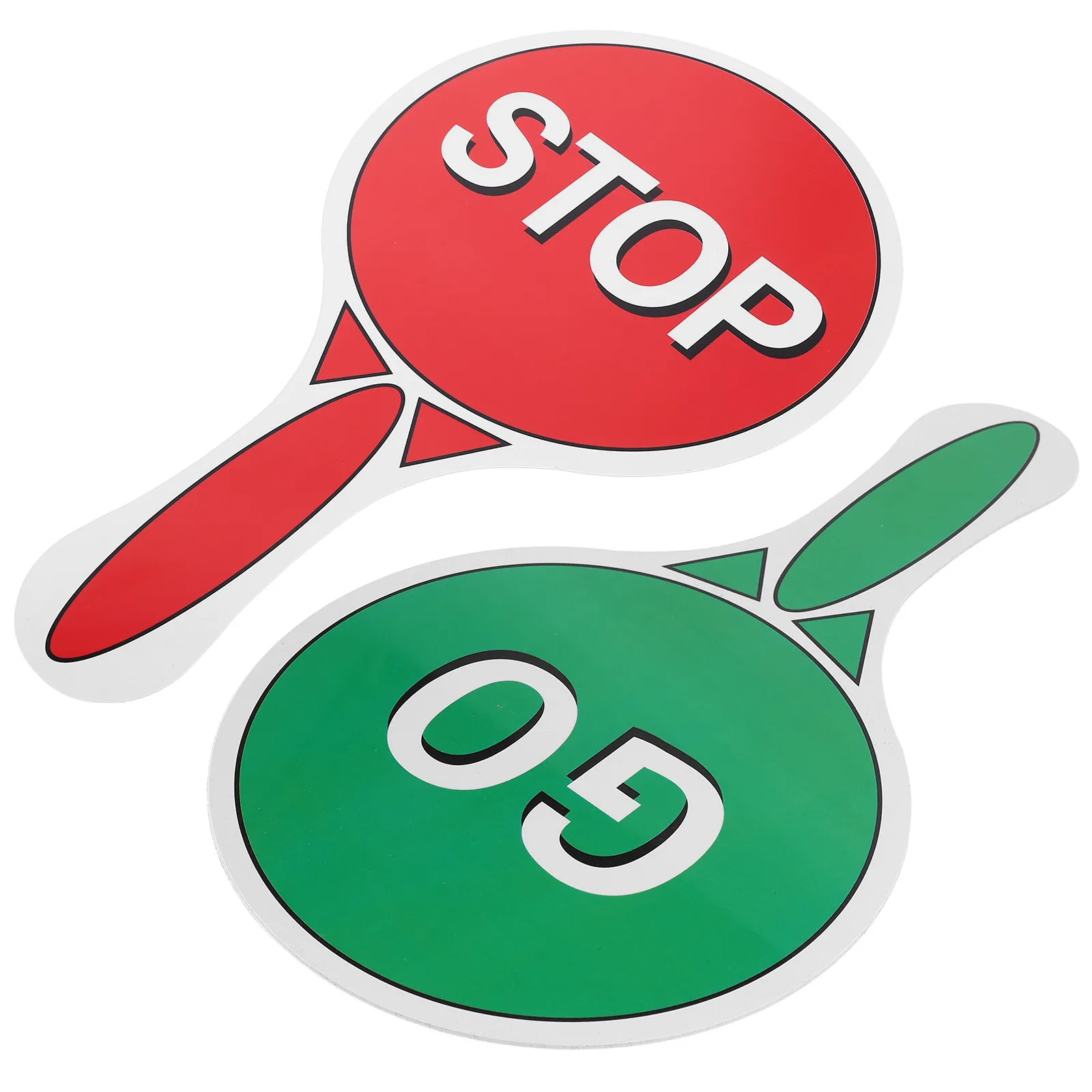 

Kindergarten Traffic Safety Education Handheld Red Green Signs Classroom Outdoor Interactive Learning Voting Board