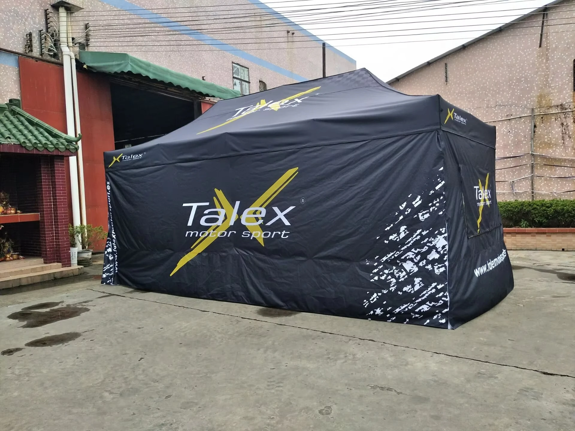 camping full folding awnings 2x2 Advertising Pop Up Exhibition Commercial Aluminum Trade Show Canopy Tent with Walls with Logo