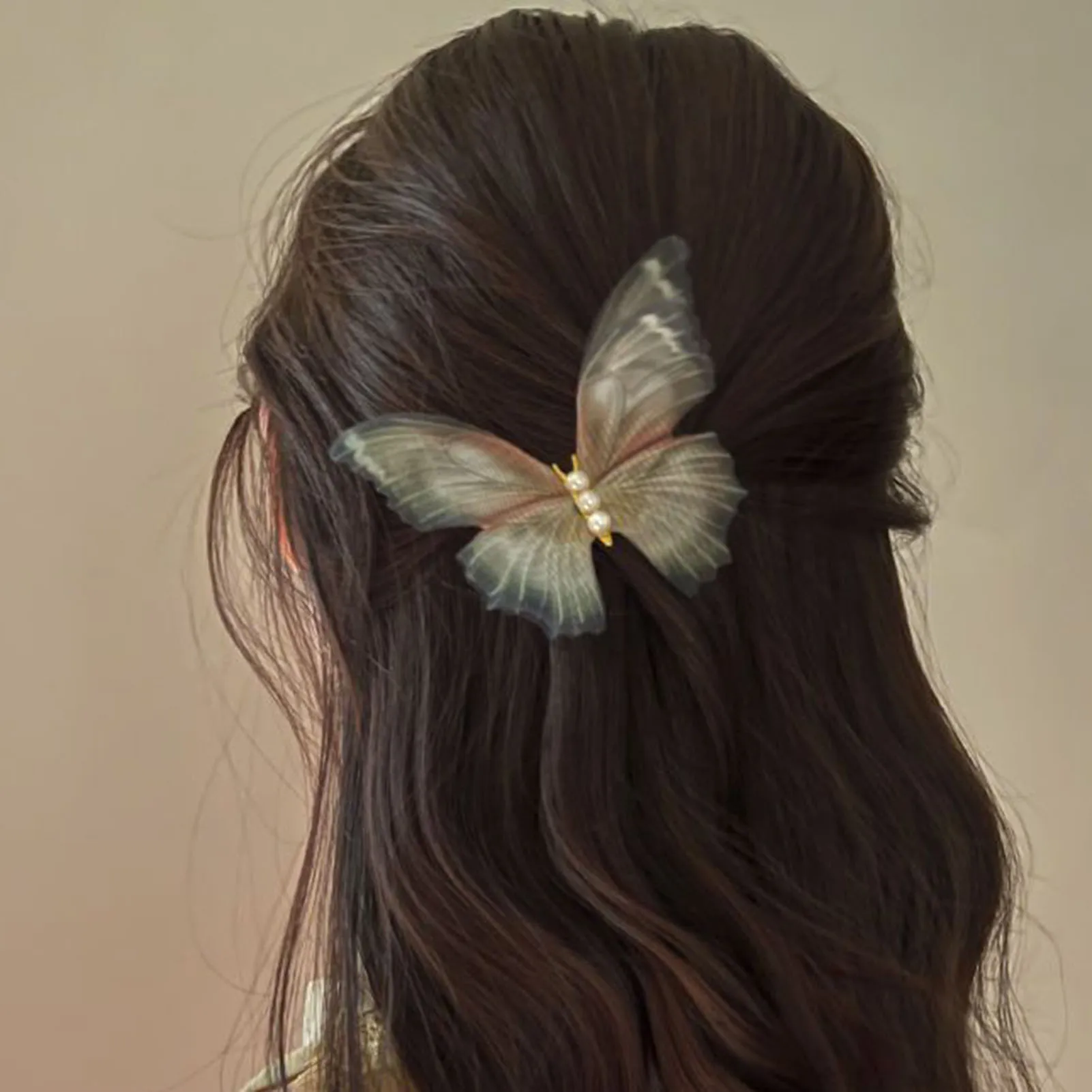 スーパーフェアリーバタフライヘアクリップ女性のための蝶カモノハシクリップファッション前髪サイドヘアピン帽子ヘアアクセサリーギフト