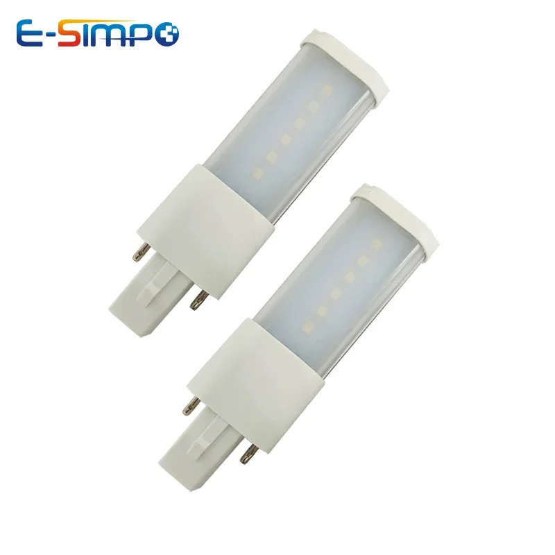 

5pcs G23 2Pin 3W 4W Led Lamp Bulb Warm White/Cold White CFL PL-S 5W 7W Replacement 180D Horizontal Plugin Desk Reading Light