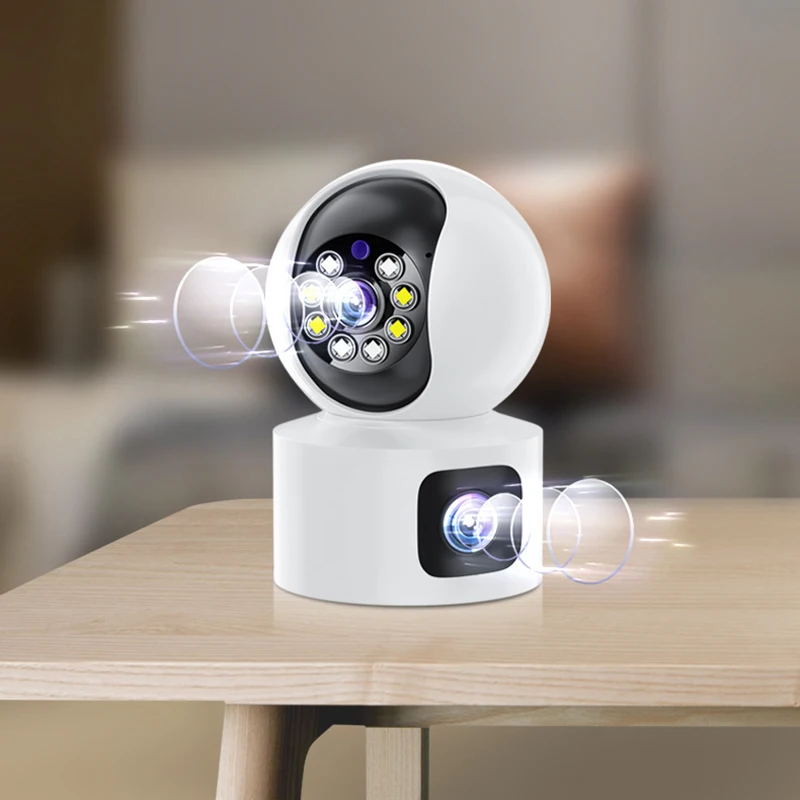 4K IP Camera 5G WiFi Dual Lens Smart Home Auto Tracking CCTV Camera Wireless Surveillance Camera Security Baby Monitor