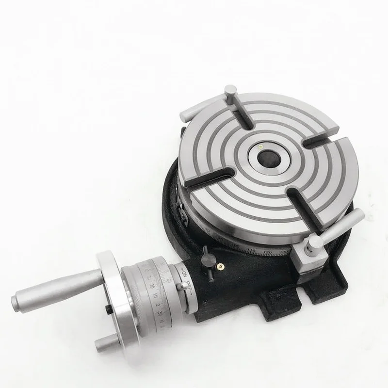 Máquina fresadora de placa de indexação horizontal, 6 polegadas e 8 polegadas, divisor de mesa rotativa, cabeça de indexação, mesa rotativa