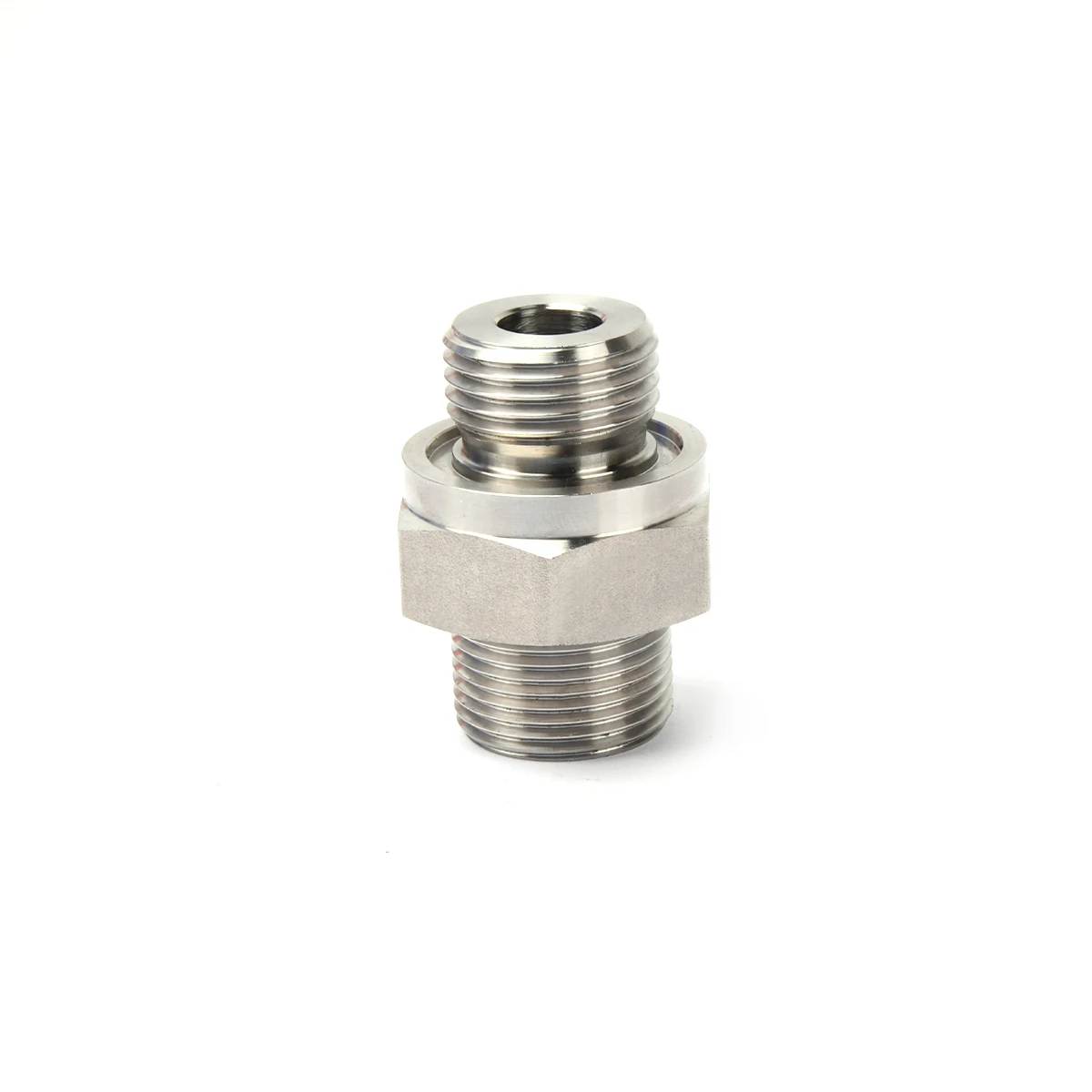 Conector de rosca hidráulica de materiais SUS316L de alta qualidade G1/2 Polegada a 1/4 Polegada União redutora