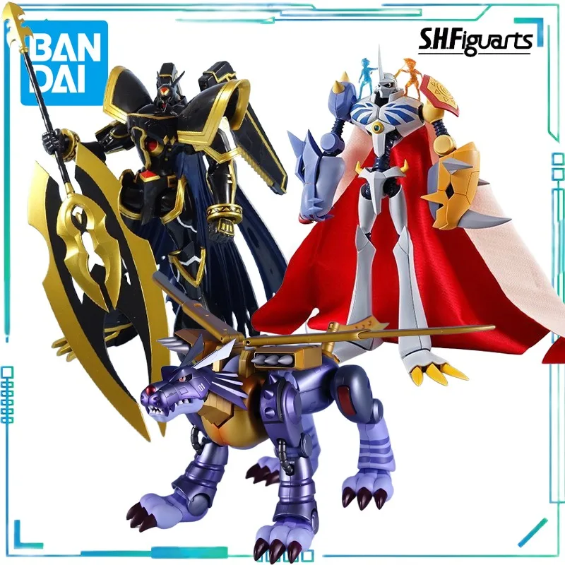 

BANDAI Genuine S. H. Figuarts Series Movable Toys Digimon Omega Beast，Alpha Beast，Metal Garurumon Collectibles Exquisite Toys