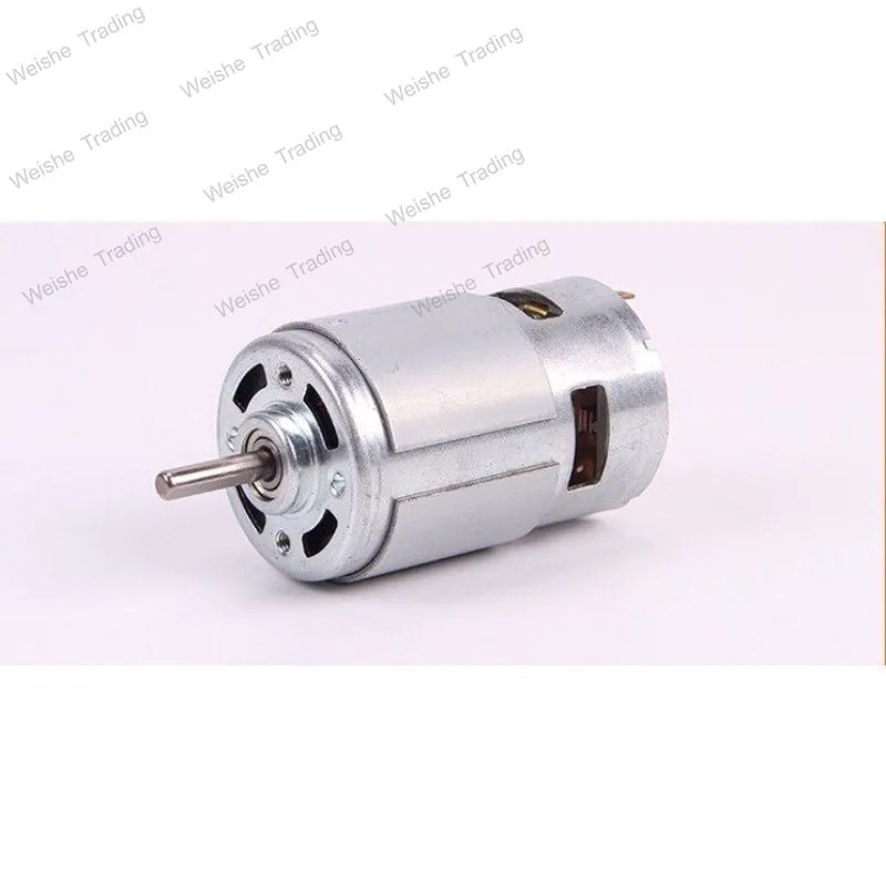 775 Motor Double Ball Bearing Double Outlet Shaft DC Motor High Speed Large Torque Round Shaft Strong Magnetic