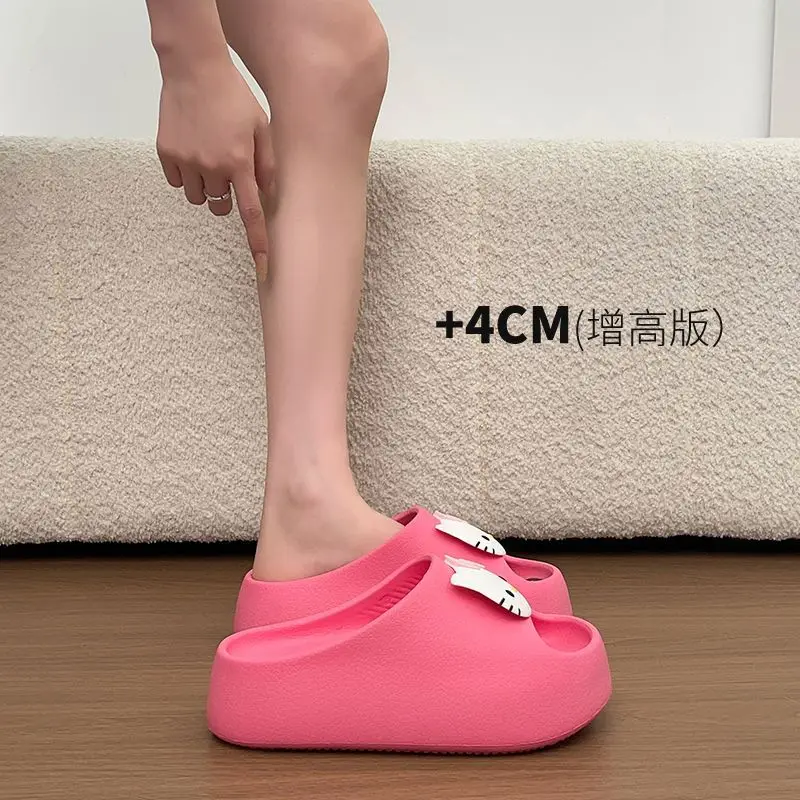 2026 Hello Kitty Cartoon Thick Sole Slippers Women Kawaii Kt Summer Soft Shoes Anime Cute Sanrio Eva Non-Slip Girls Home Sandals - view 4